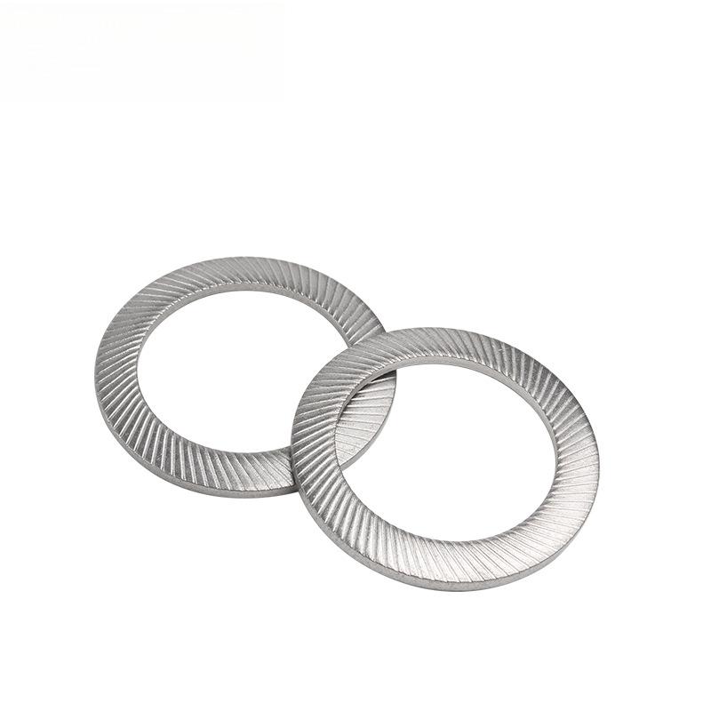 304 Stainless Steel Double-Sided Serrated Lock Washer, Anti-slip Butterfly-shaped, M3-M42