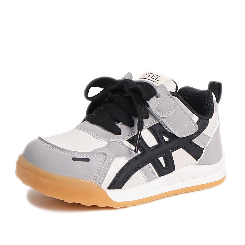 

Children s leather sneakers 2025 spring and autumn casual shoes breathable student little white shoes trendy breathable and comfortable girls board 37 yards inner length 23.6cm