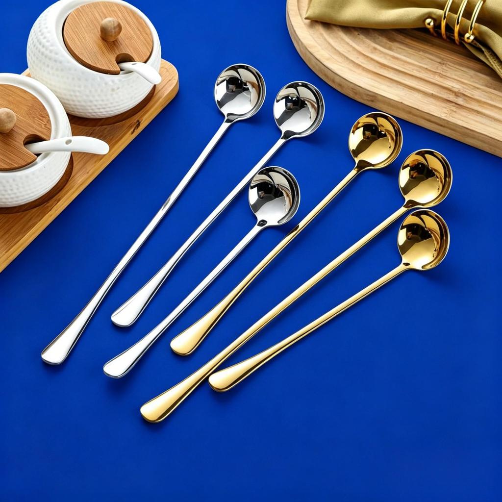 304 Stainless Steel Long Handle Seasoning & Sauce Spoon