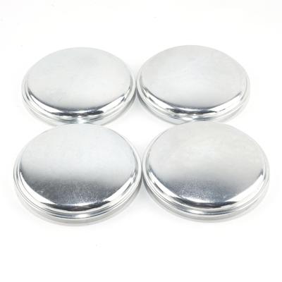 Rhinotuning Wheel Center Caps for Buggy and Trailer Dust Covers, 113.3mm and 106mm, 4-Piece Chrome Silver Wheel Center Caps