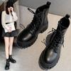 Women Leather Face Boots Outdoor Nonslip Walking Shoe Fashion Comfort Soft Soled Boots Casual Female Shoes