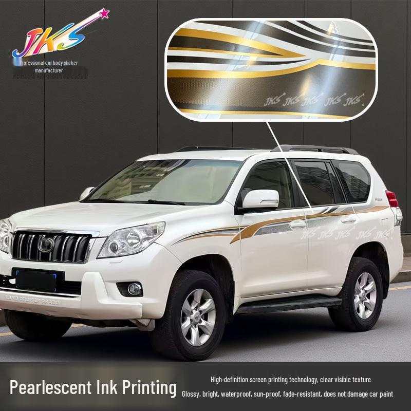 Toyota Prado 2010-2020 Body Decals: Creative Racing Stripes & Original Color Designs