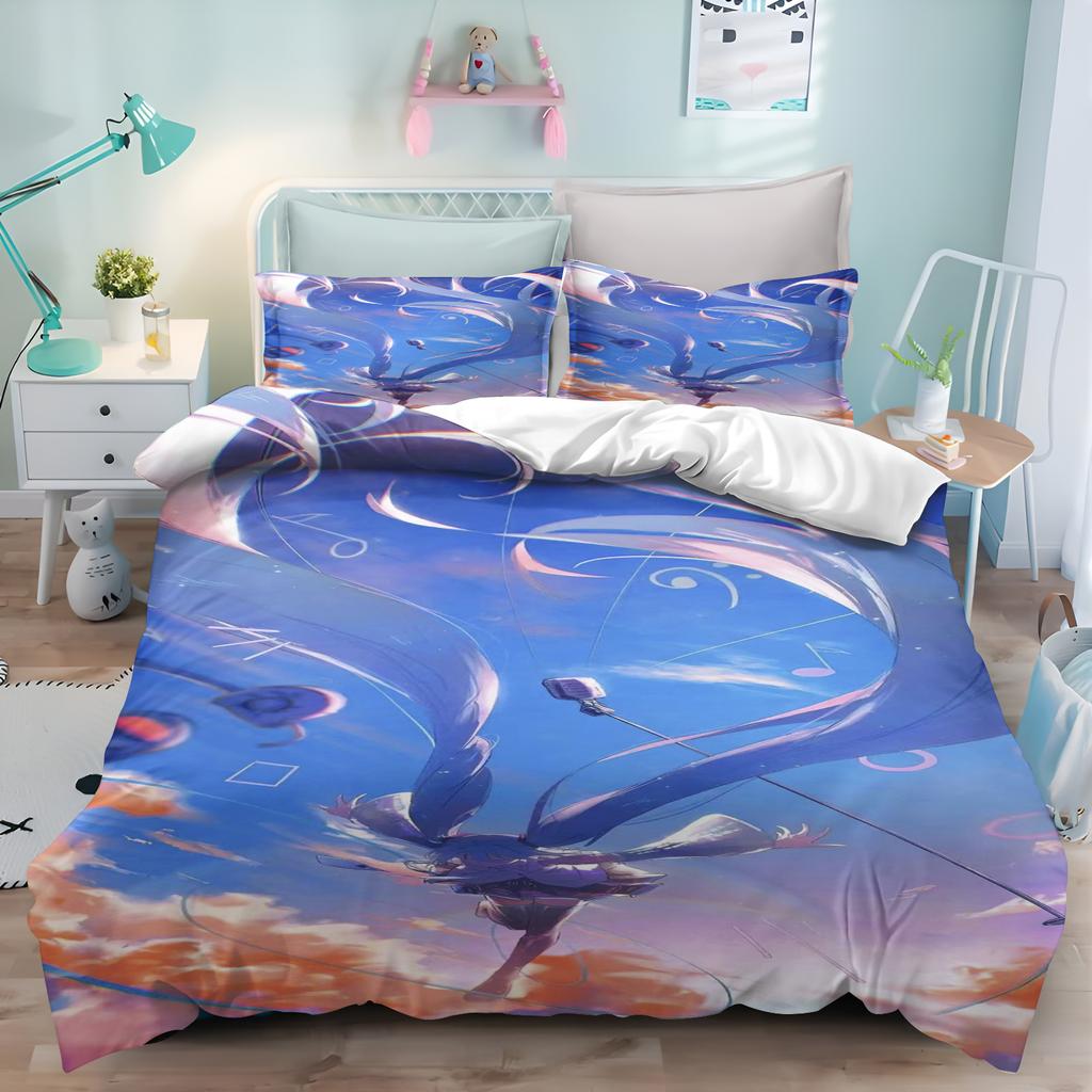 Duvet Cover Hatsune Miku Bedding Set Teen Bedroom 100% Polyester Decor Ultra Soft Comfortable Children Room New Various Size