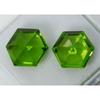 NATURAL Peridot FANCY CUT 16.00 Ct Faceted Gemstone Best Quality   Pair