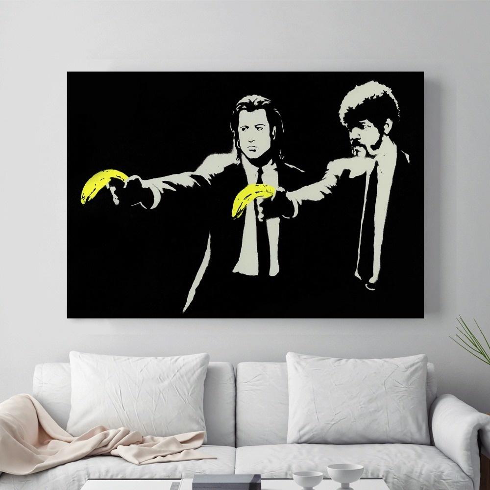 Pulp Fiction Vintage Filmové Plakáty a grafiky Nástěnné umění Dekorativní obraz Obraz na plátně Do obývacího pokoje Domácí dekorace Bez rámu