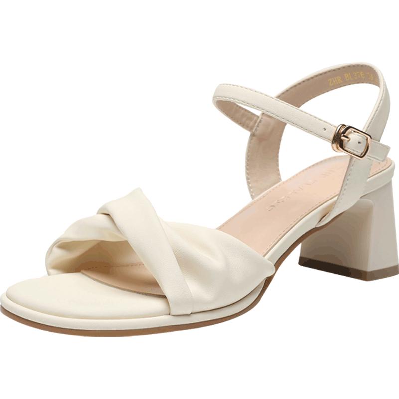 ZHR Women s Elegant Block Heel Sandals EU 36