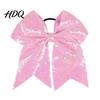 Haargummis für Gymnastik Pailletten Schleifen Elastisches Band Groß Cheerleading Festival Dekorationen Band Pferdeschwanzhalter Glitzer Scrunchies Damen Mädchen Teenager