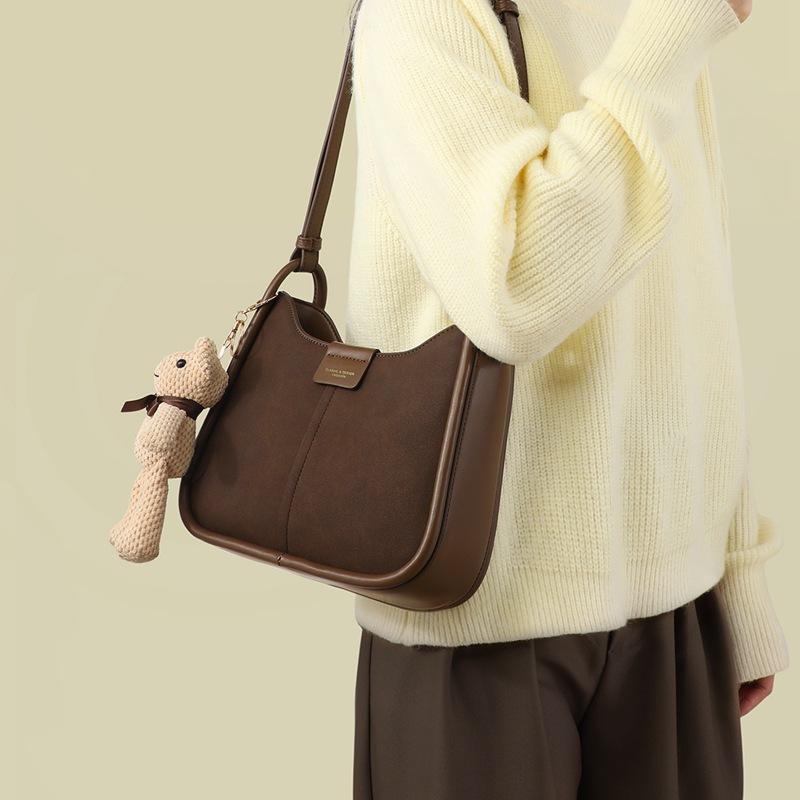 High end new spring commuting one-shoulder large capacity stylish bucket bag crossbody bag fashionable underarm bag