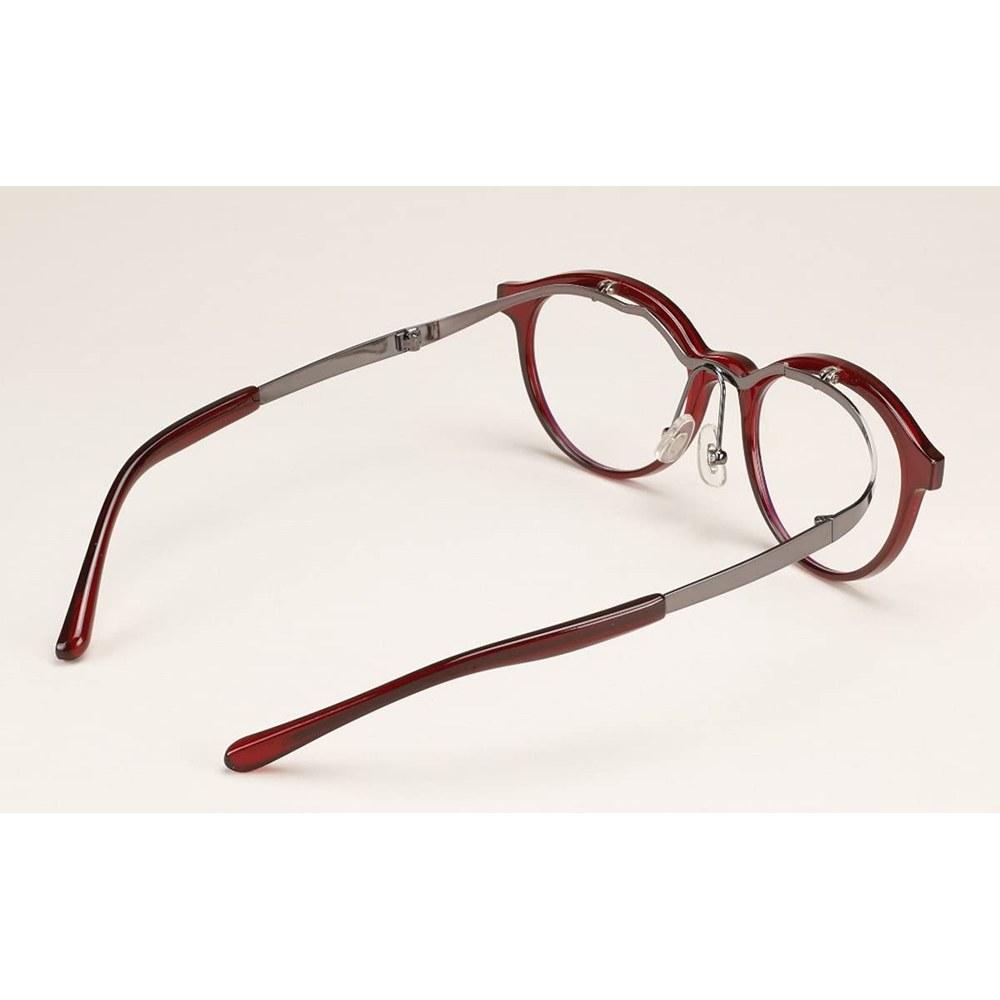 HobbyJapan Smartphone Flip-up Glasses Magnifier Boston Style Clear Wine 1.6x Magnification