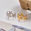 European & American Titanium Steel Ocean Ring Openable Bracelet for Women - High-End Stainless Steel Jewelry
