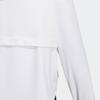 Adidas Solid Color Logo Embroidered Zip-Up Hooded Jacket Women Jackets White HR2581