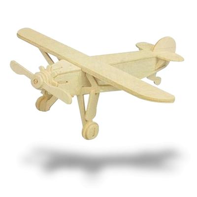 3D letadlo dřevěné puzzle stíhací letadlo