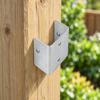 10 Pieces Fence Panel Bracket with Pre-Punched Mounting Holes Outdoor Trellis