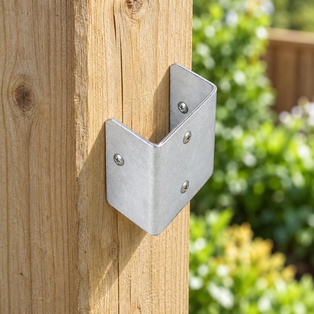 10 Pieces Fence Panel Bracket with Pre-Punched Mounting Holes Outdoor Trellis