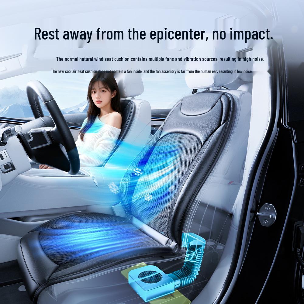 Car Ventilation Seat Cushion with Cooling Fan and Heat Dissipation Mat