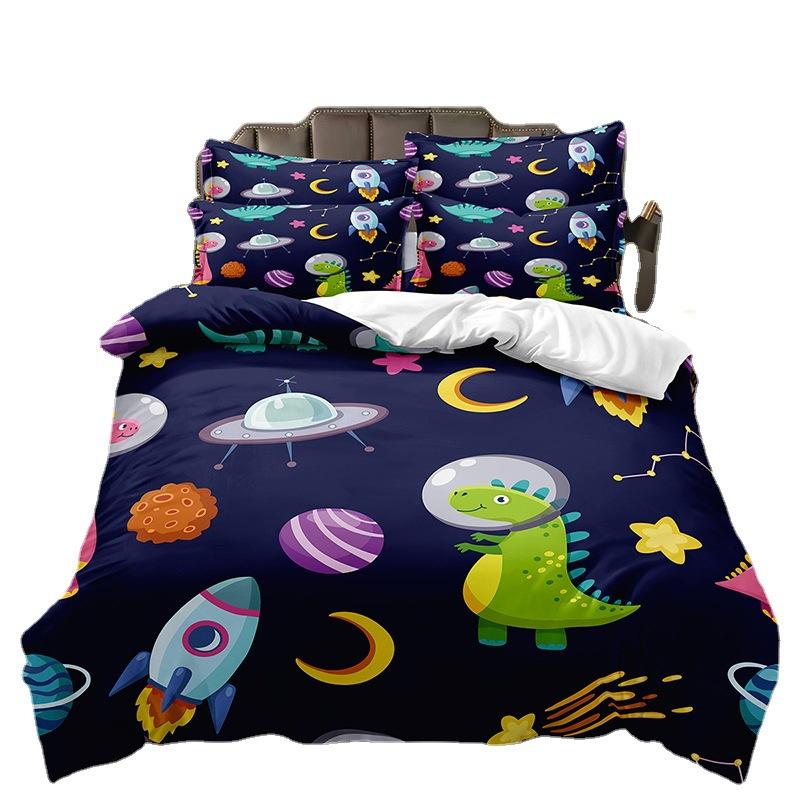 Fashion Technology Printing, 3D Digital Printing, Bedding, Duvet Covers, Pillowcases, Three-piece Sets