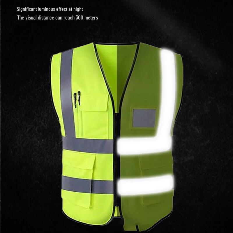 High-Visibility Reflective Safety Vest (10-Pack) One Size