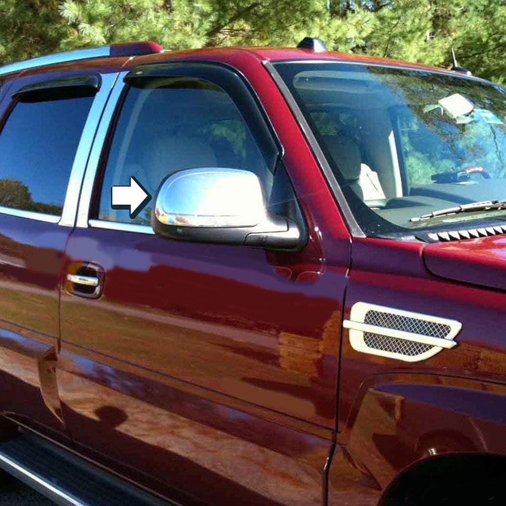 2Pcs For 1999-2006 Chevrolet Silverado GMC Sierra Yukon Chrome Side Mirror Cover