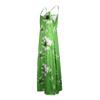 Women Sexy Off Shoulder Sleeveless Casual Floral Printing Dress Long Dress
