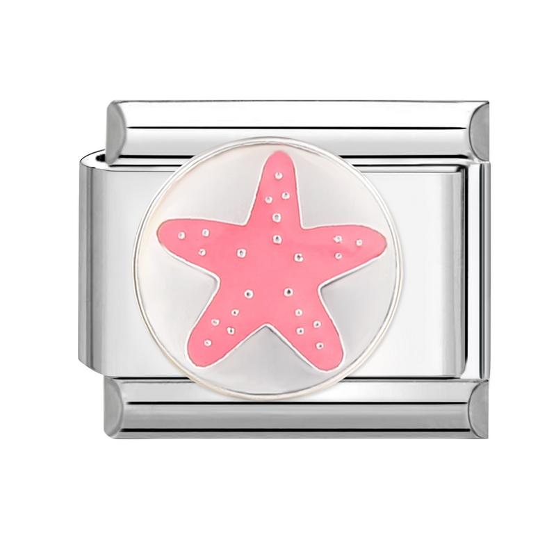 Fashion Devil Eyes Heart Star Flowers Italian Charm Links Stainless Steel Fit 9mm Bracelet Zircon DIY Making Gifts Wholesale