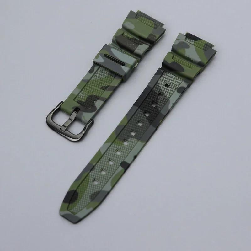 18mm For Casio W-218H AE1200/1000W/1300 W-800H 216H 735H Soft Rubber Watchband Silicone Sport Sweat-proof Watch strap Bracelet