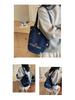 Women's Versatile Denim Tote: Large Capacity Shoulder Bucket Bag
