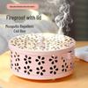 Fireproof Wrought Iron Mosquito Coil Holder with Lid - Indoor Anti-Scald Incense Burner