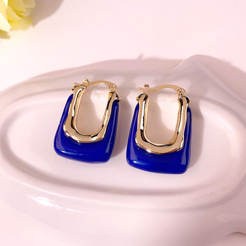 

French Vintage Glass Butterfly Earrings