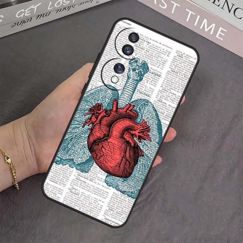Medical Human Anatomy Case For Honor X8b X9b X8 X9 X6a X7a X8a X9a Cover For Honor Magic 6 5 Pro 50 70 90 Lite