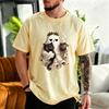 Cotton T-Shirt Spooky Christmas Tshirt Goth Black Cat Christmas Graphic Tee T‑shirt Funny Coffee Cup Tshirts Vintage Gothic Holiday Tops Gifts