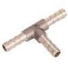 T Connector Fuel Brass Fuel Hose Joiner 3 Way Hose Joiner for Compressed Air Gas Pipe Fitting (6mm)