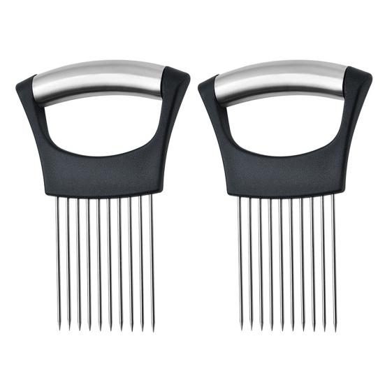 Onion Cutter Holder Universal Vegetable Chopper for Onions Tomatoes Potatoes No-mess Food Prep Tools