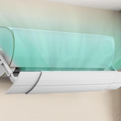 Retractable Air Conditioner Deflector Universal Anti Direct Blowing Baffle for Household White