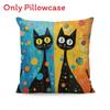 Animal Print Cushion Cover Soft Plush Cartoon Decor For Living Room Sofa