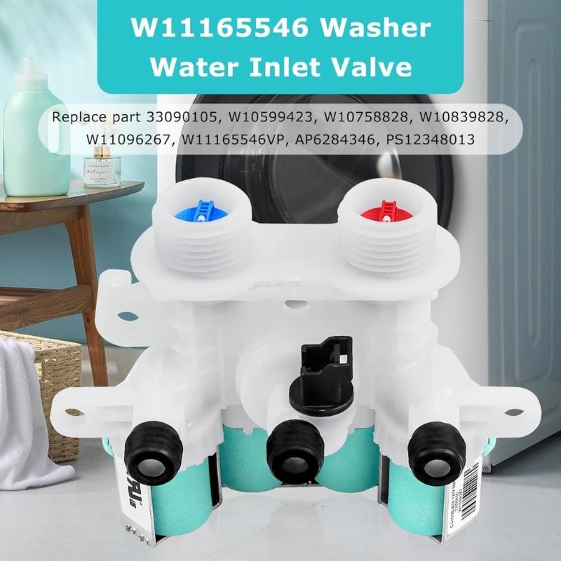Multifuntional Automatic Washer Inlet Valves Easy Installation Washing Machine Repair Part for Home and Laundromats