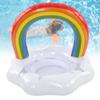 Baby Swimming Float Rainbow Inflatable Children Swimming Ring with Safety Float Seat