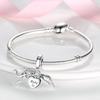Charms Copper Athlete Shoes And Heart-Shaped Pendantss Fit Charms Plata Original Bracelet Beads Women Jewellery Making