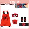 Spider-man Hero Cape And Mask Halloween Cartoon Anime Launcher Glove Watch Set