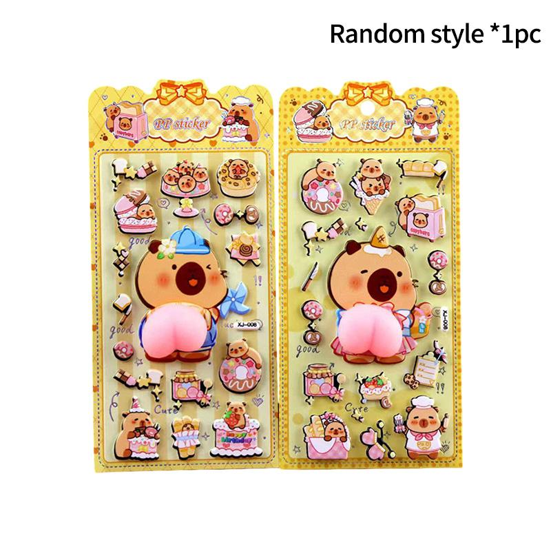 3D Sponge Foam Sticker Animation Kitten Paw Rabbit Bear Sheep Animal Pippi Sticker Diy Scrapbook Notebook Decal Kid Favor Present