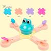 Electric Dinosaur Feeding Game Toy Movable Big Mouth Frog Food Launcher Multiplayer Competitive Educational Animal Feeding Toy Toddlers Boys Girls