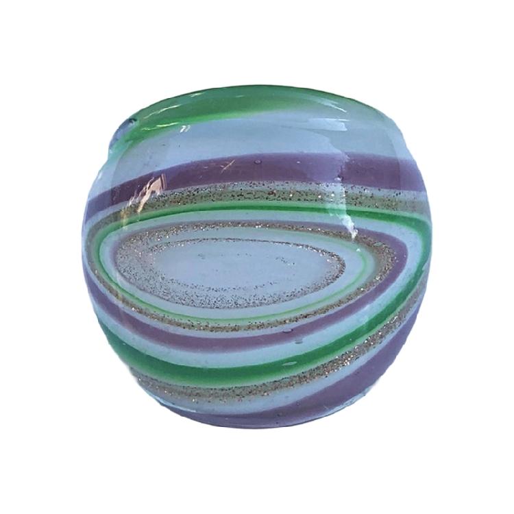 Umělecky zhotovené skleněné prsteny s květinovými motivy obalené drátkem Etnické galaktické téma Pohodlné šperky Kulturní designy