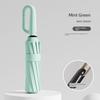 84-Rib Automatic Umbrella for Women, Dual-Use for Sun and Rain, with Hook, Foldable, Wind-Resistant, Sunshade, Uv Protection for Men