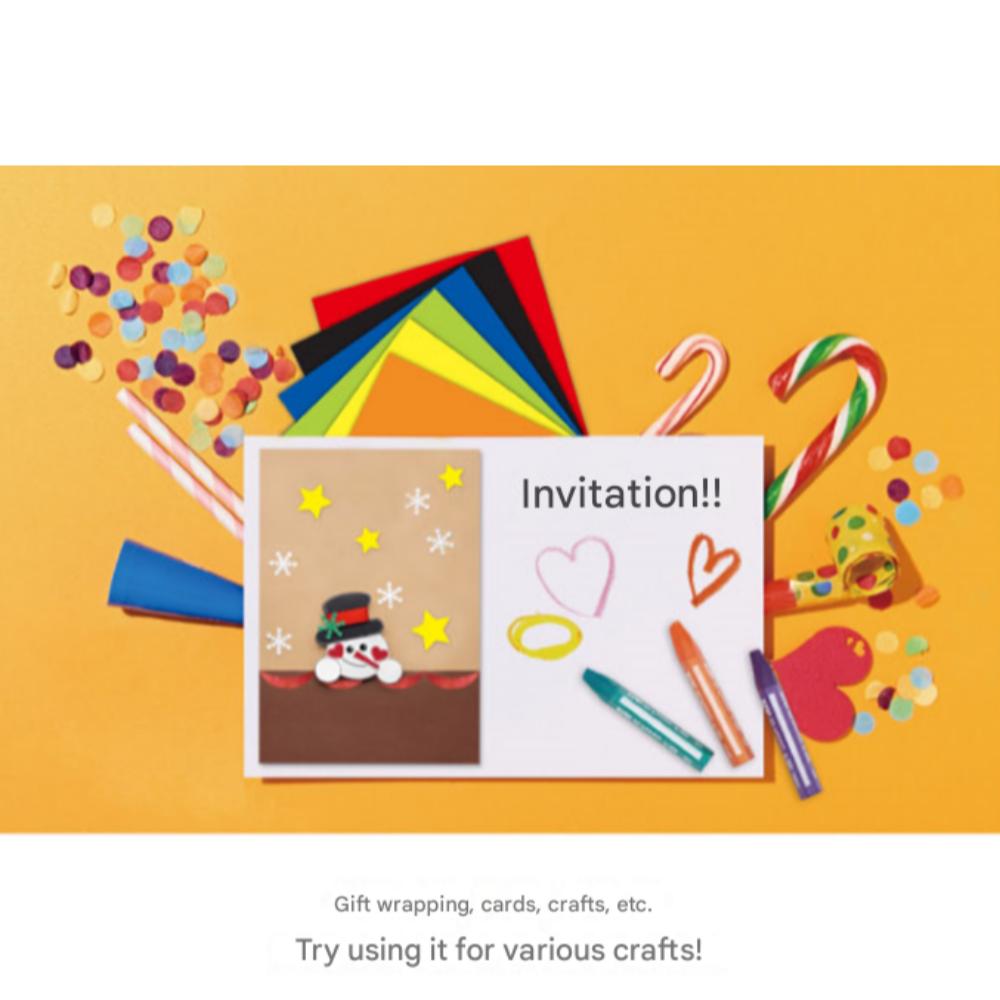 Colorful Sticker Paper by Jong Ie Nara - 6 Colors 1 Set