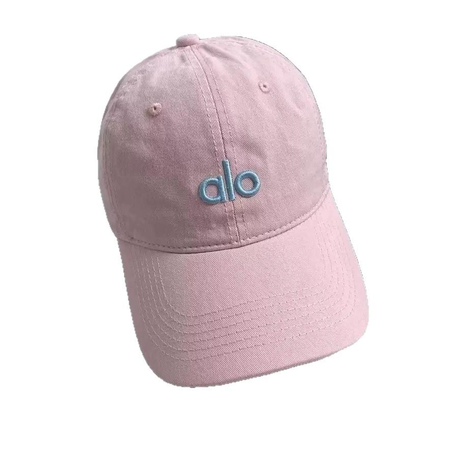 alo 3D Letter Embroidered Soft Top Baseball Cap for Women Casual and fashionable all-season Korean-style sun hat for men