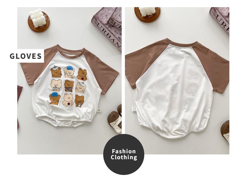 Unisex Baby Summer Cotton Onesie - Korean Style Breathable Jumpsuit Diaper Cover