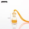 Transparent Refillable Car Air Freshener with Wooden Lid and Lanyard