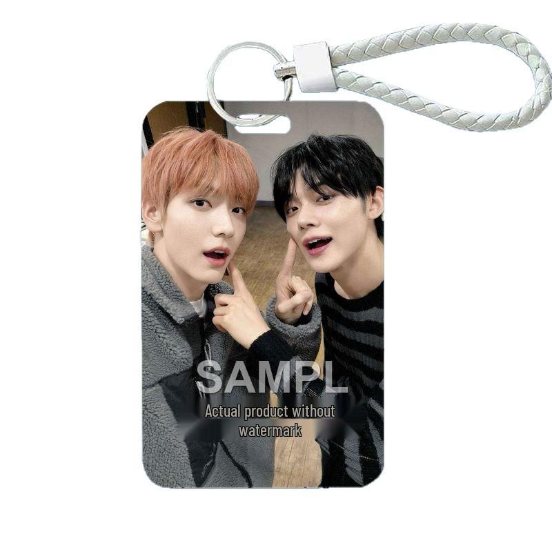 Choi Yeonjun & Choi Soobin Star Card Holder: Student Meal Card Case & Pendant with Transparent Window