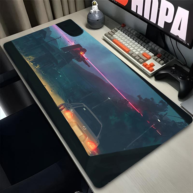 Anime Mouse Pad ESports Gaming Accessories Mechanical Warrior GGundam ZZaku Ii Computer Desk Mat Keyboard Pad Gamer Mousepad