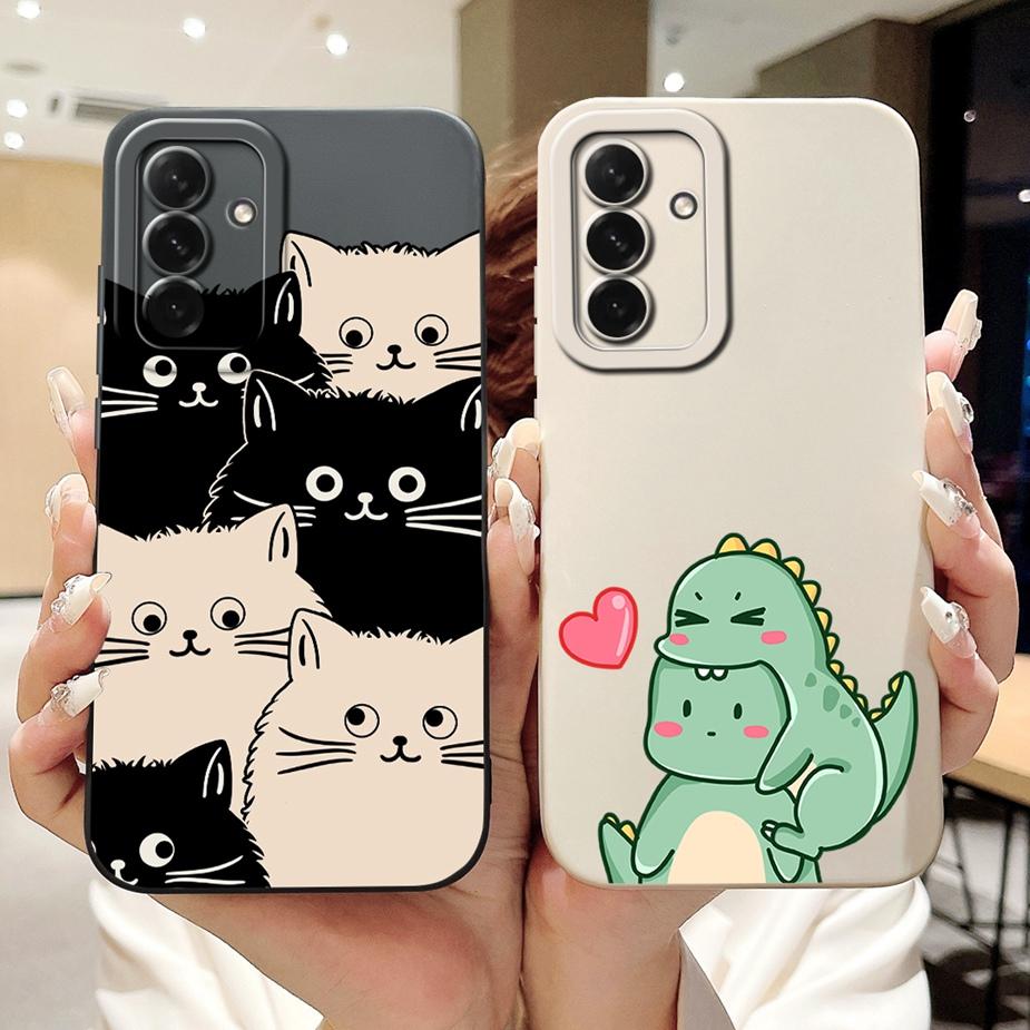 For Samsung Galaxy A56 5G Case A16 A26 A36 Cute Cat Dinosaur Candy Phone Case For Samsung A56 A 16 26 Galaxy A36 Soft Cover Bags