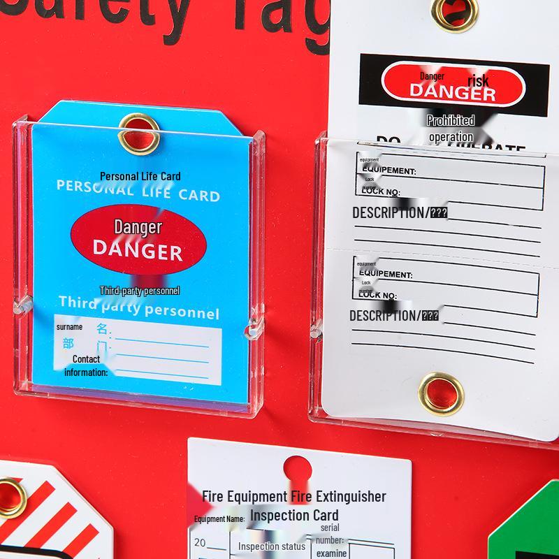Industrial Lockout Tagout Safety Sign & Tag Management Station
